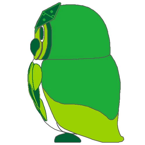 きょうふく先生側面図