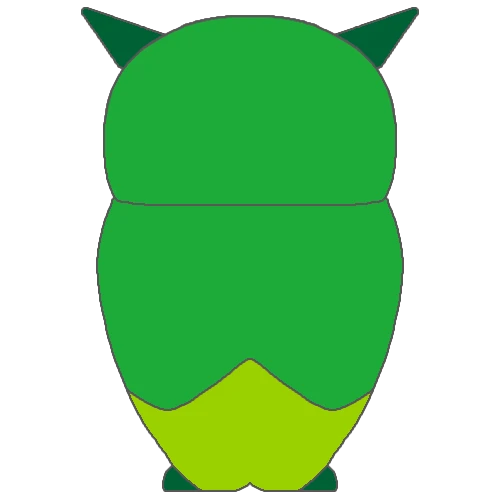 きょうふく先生背面図